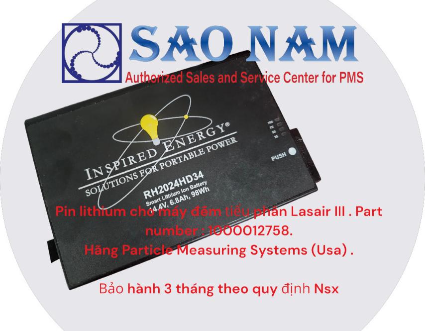 Pin Lithium cho máy đếm tiểu phân LASAIR III . PART NUMBER 1000012758 (luôn có sẵn)